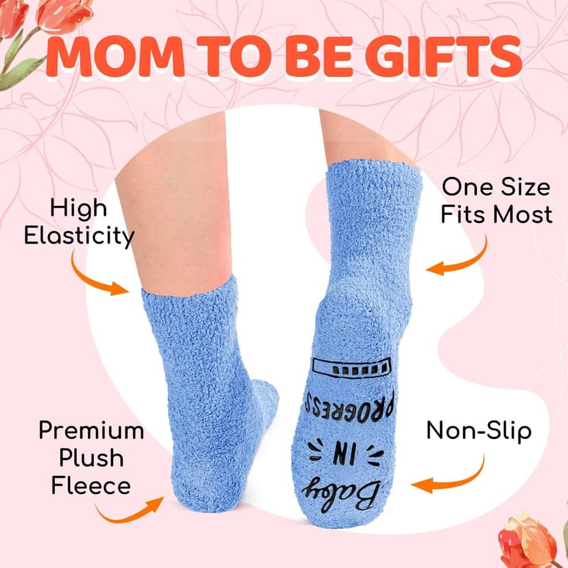 HAPPYPOP Pregnant Mom Gifts - Maternity Socks for Expectant Mothers, Thoughtful Choices for IVF Journeys B0CPXZW417