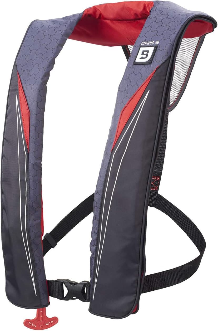 BLUESTORM Cirrus26 Inflatable PFD Life Jackets for Adults | US Coast Guard Approved Automatic Life Vest w/Manual Override Convertibility
