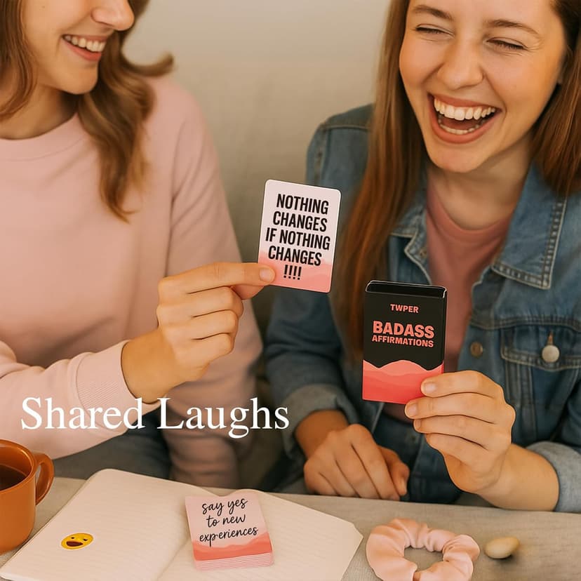 Badass Affirmation Cards for Women – 100 Daily Motivational Inspirational Cards for Self Care Positive Healing– Funny Birthday Gifts for Her Friends Teens