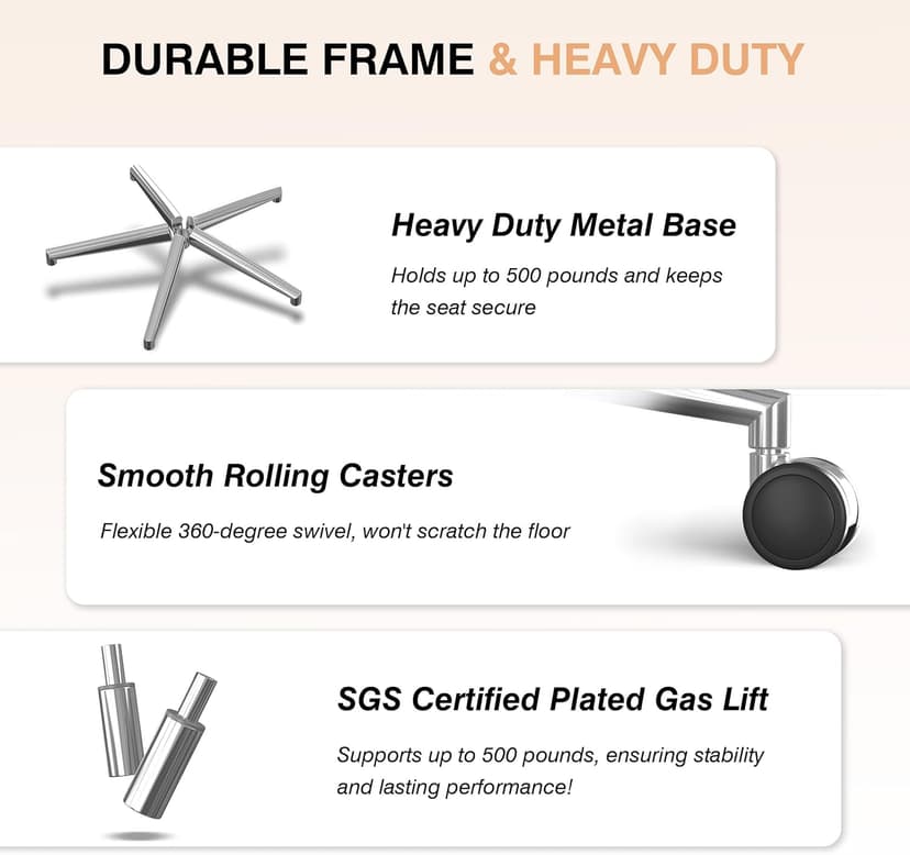 750lbs Big and Tall Office Chair with Wide Thick Seat Cushion,Ergonomic Mesh Office Chairs for Heavy People,Computer Desk Chair with 4D Armrests,Adjustable Lumbar Support for Long Hours Daliy Work