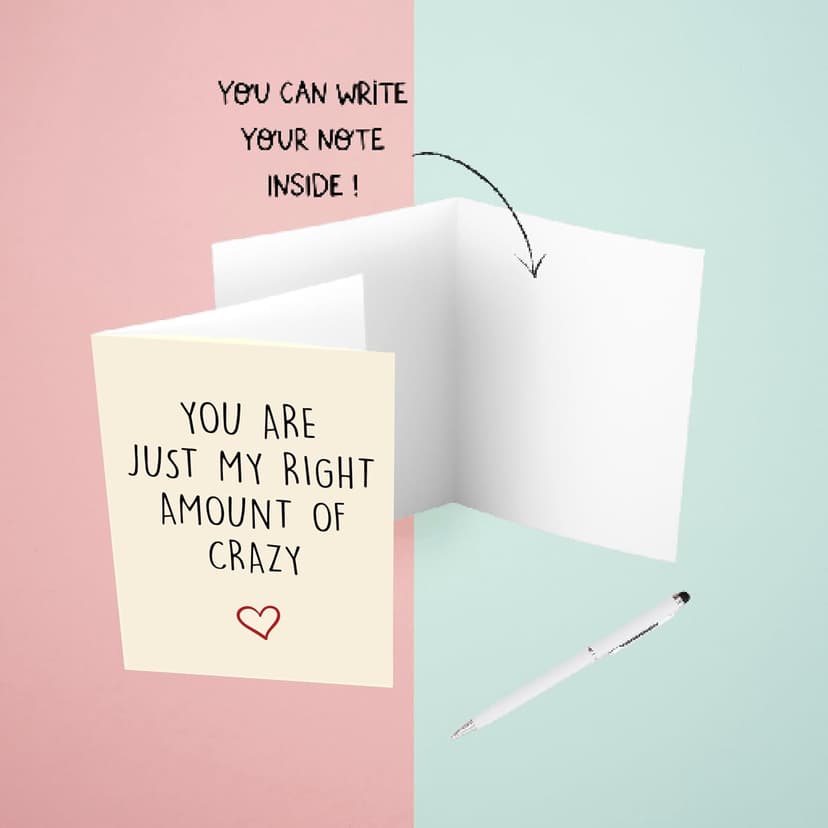 Cheerin Funny Greeting Card with Envelope - Anniversary Card - Romantic Birthday Card - Hilarious Gifts for Him Her Girlfriend Boyfriend Wife Husband