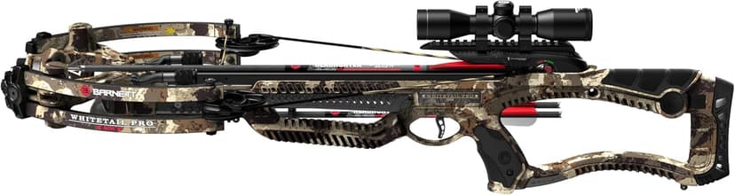 Barnett Whitetail Pro STR Crossbow, with 4x32mm Multi-Reticle Scope, Arrows, Lightweight Quiver