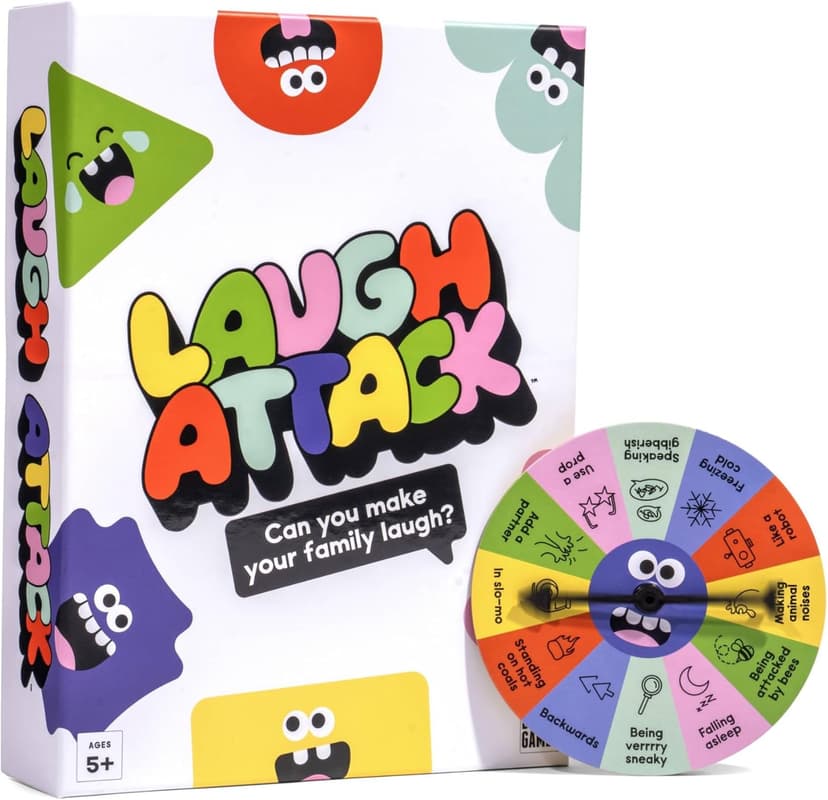 Laugh Attack [Can You Make Your Family Laugh? | Don’t Laugh Challenge Card Game For Kids, Teens, and Families | Great For Game Night, Reunions, Vacation | Kids Gift For Boys & Girls Ages 5+]