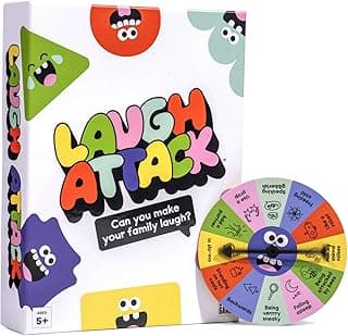Laugh Attack [Can You Make Your Family Laugh? | Don’t Laugh Challenge Card Game For Kids, Teens, and Families | Great For Game Night, Reunions, Vacation | Kids Gift For Boys & Girls Ages 5+]