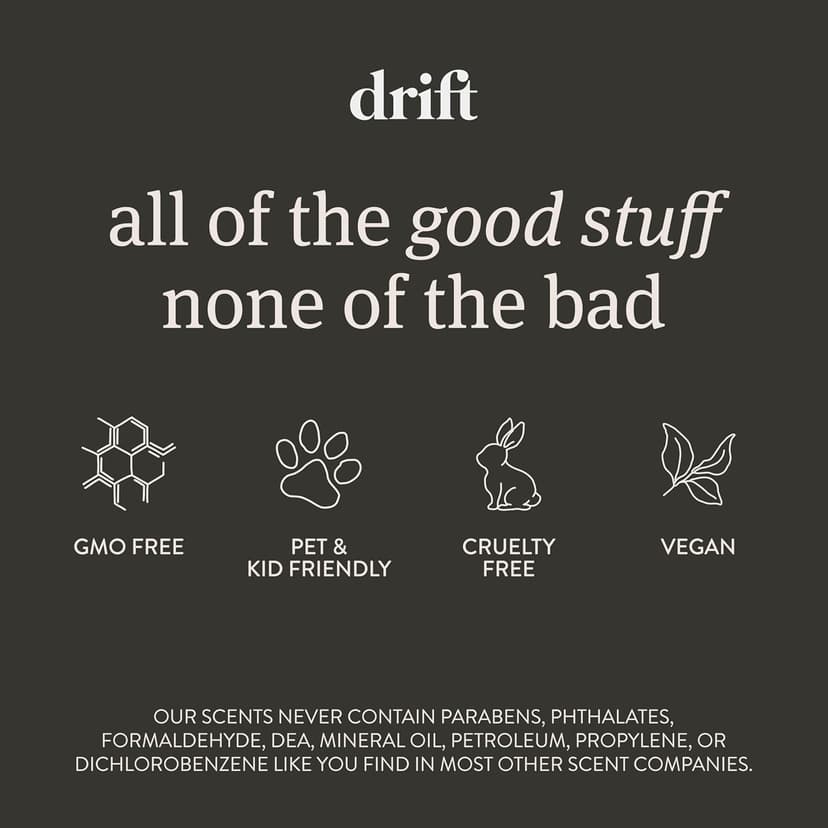 Drift Car Air Freshener - The Original Wood Air Freshener - Car Odor Eliminator - Long Lasting Scent - Auto Accessories - Metal Clip - Essential Oils - Clean Ingredients - Amber Scent Starter Kit B0C1HCCK2T