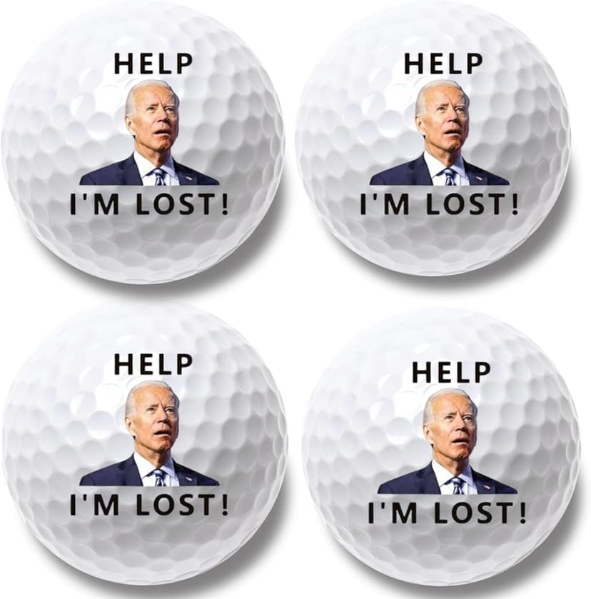 4 Pcs Funny Golf Balls for Birthday, Father’s Day Christmas Novelty Golfer Gift for Dad Coworkers Golfers Golf Lovers B0FW4ZZ81Y