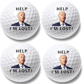 4 Pcs Funny Golf Balls for Birthday, Father’s Day Christmas Novelty Golfer Gift for Dad Coworkers Golfers Golf Lovers B0FW4ZZ81Y