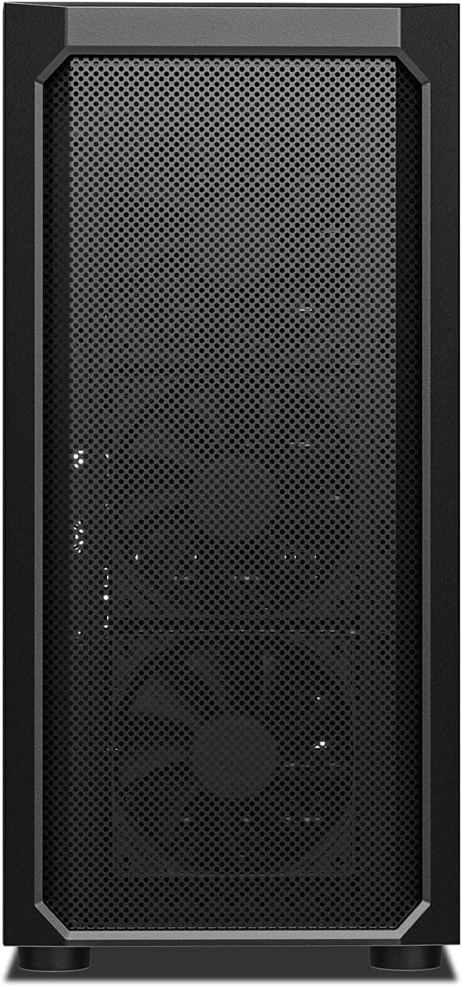 DARKROCK Classico Max Storage Master E-ATX Computer Case with 4x120mm Black Fan, 10 x3.5 HDD+3 x2.5 SDD USB 3.0 Ready, 360mm Radiator Supported, Vertical Slots for GPU Vertically Mount - Black