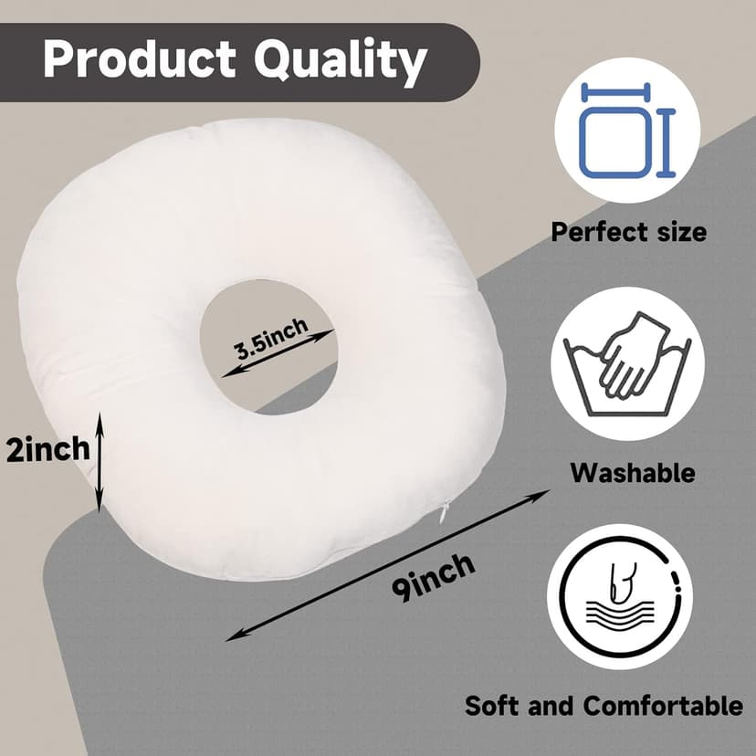 coceyese Ear Piercing Pillow for Side Sleepers with Ear Hole, O-Shaped Side Sleeping Pillow, Ear Guard Pillow for CNH, Relief Ear Pain Ear Inflammation Pressure Sores…