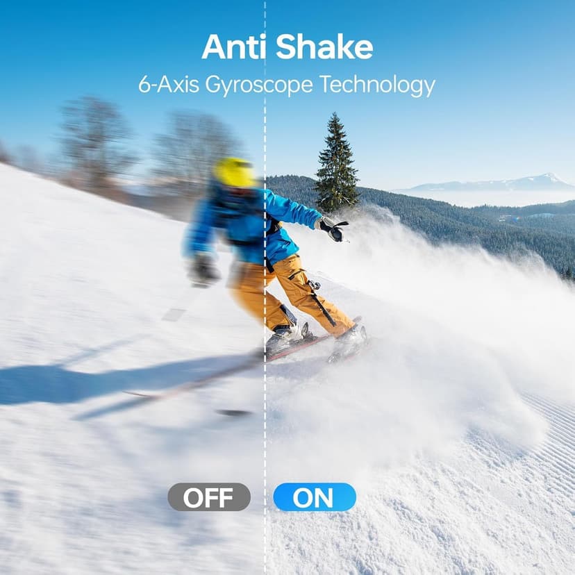 Waterproof Action Camera Underwater,Sports Camera 4K60FPS 30MP with EIS/Dual Screen/5X Zoom/Remote Control,Bare Underwater Camera with Waterproof Case,4K Action Camera for Vlogging/Video Recording