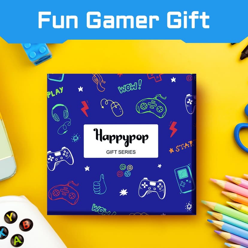 Gamer Gifts for Teens Boys - Video Game Gifts, Gaming Socks for Kids 4-18 Years with Greeting Card