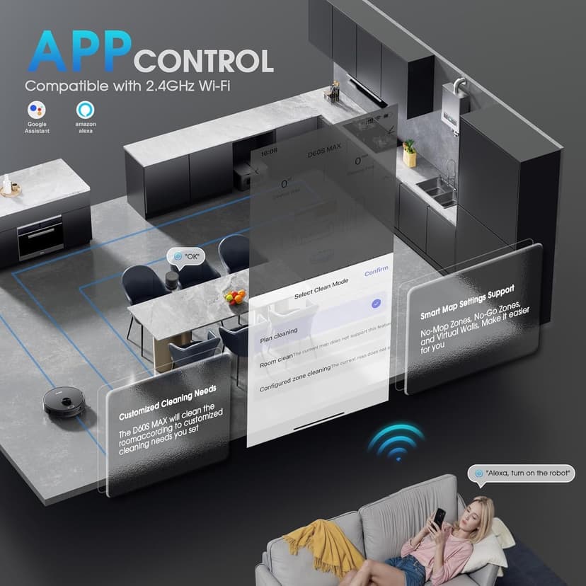 Robot Vacuum and Mop, 3-in-1 Robotic Vacuum Cleaner with 70-Day Self-Emptying Base, 360° LiDAR Navigation, Smart Mapping & Auto-Return, 6000Pa Strong Suction for Pet Hair, Carpets & Hard Floors