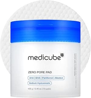 Dual-Textured Facial Pad with 4.5% AHA Lactic Acid, 0.45% BHA Salicylic Acid - For All, Korean Skin Care, 70 Pads, 1 Pack medicube Toner Pads Zero Pore Pad 2.0 for Exfoliation and Pore Care B09V7Z4TJG