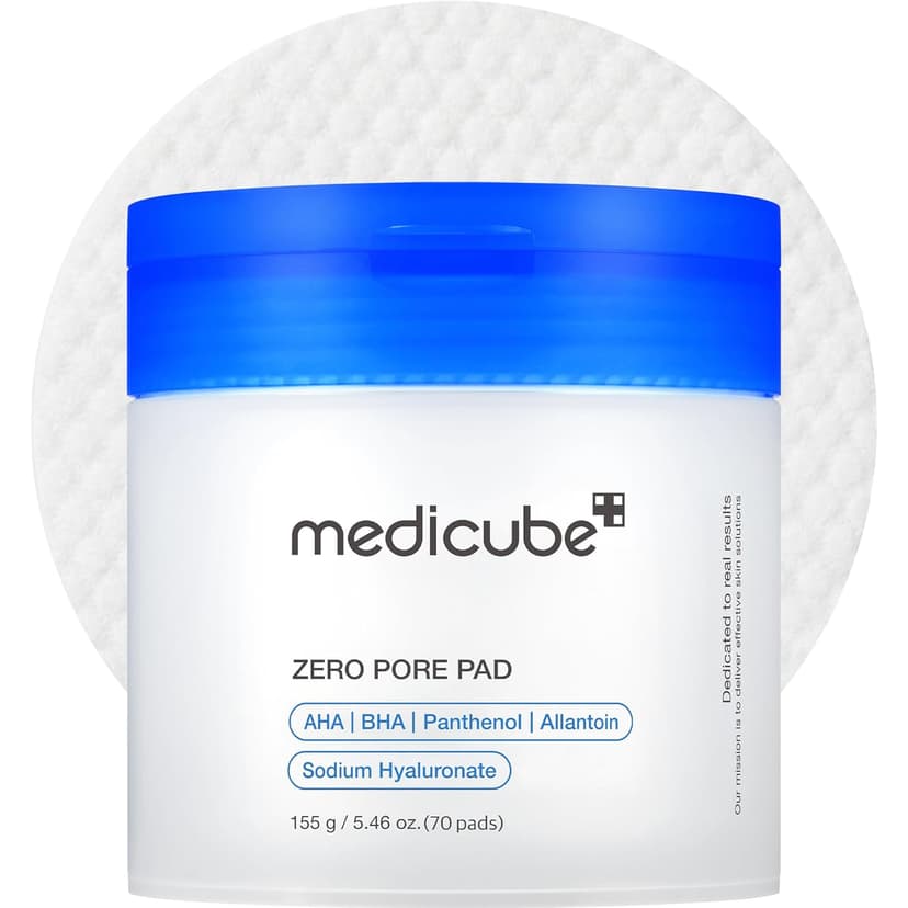 Dual-Textured Facial Pad with 4.5% AHA Lactic Acid, 0.45% BHA Salicylic Acid - For All, Korean Skin Care, 70 Pads, 1 Pack medicube Toner Pads Zero Pore Pad 2.0 for Exfoliation and Pore Care B09V7Z4TJG