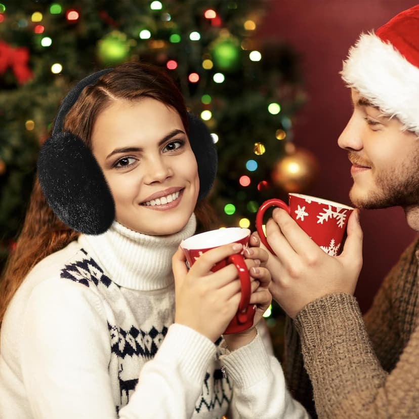 Nimalpal Ear Muffs for Winter Women - Adjustable Earmuffs for Women Winter Foldable