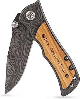 ZENNLAB Moblade Engraved Pocket Knife for Brother, Birthday, Christmas Gift for Brother from Sister Brother, Brother Gift Idea, Best Brother Ever