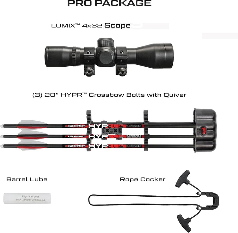 Killer Instinct Vital-X with Dead Silent Crank Crossbow Package. The Vital-X is a Top Crossbow for Hunting Deer or Your Favorite Game!