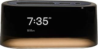 Loftie Alarm Clock with Sound Machine –Smart Alarm Clock w/Light, White Noise, Bluetooth Speaker, Night Light Sound Machine,100+ Sounds, Blackout Mode, No WiFi Mode, Optional Subscription-Midnight