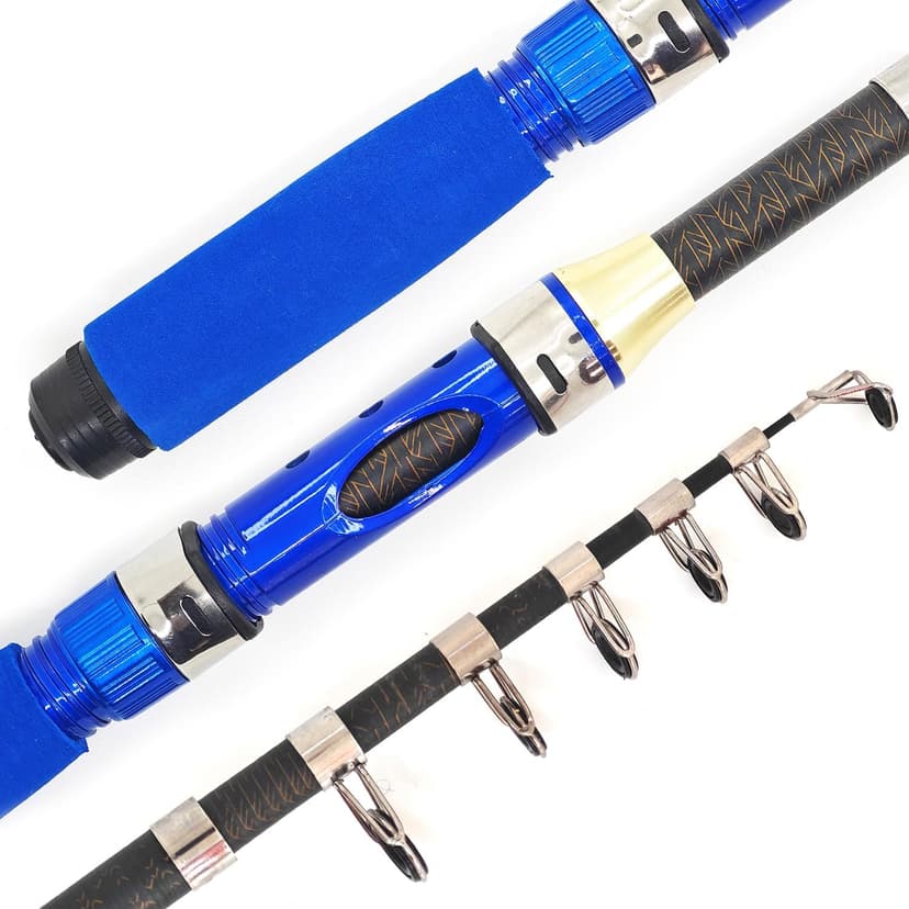 Portable 4.9Ft Telescopic Small Short Fishing Rod and Reel Combos, Shrink 13in Fishing Pole with Bag Line Hook Bait for All Season Fishing in Rivers, Lakes, Rafts, etc.