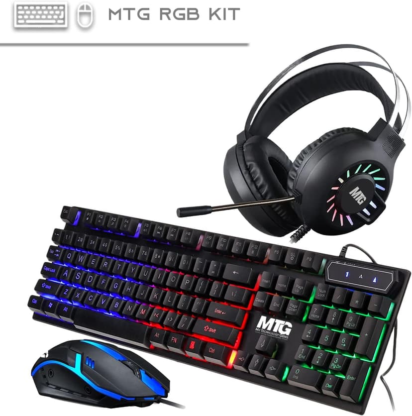 Gaming All in one PC 24 Inch FHD Touchscreen, MTG Yama, Intel Core i5 10th Gen, 16GB RAM, 240GB NVME / 1TB SSD, AMD RX 550 4GB DDR5 Graphics, Webcam, RGB Combo, Windows 11 Home