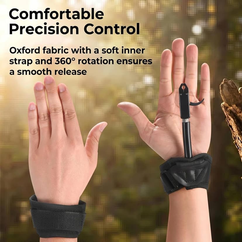 Archery Bow Release, Professional Wrist Strap Releases Aid for Compound Bow Trigger 360° Adjustable Aids for Hunting Shooting, Fits Both Youth and Adult, Left or Right Hand