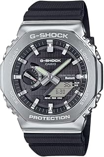Casio G-Shock Casio G-Steel Solar Connected Black Dial Black Resin Strap Watch - GBM2100-1A