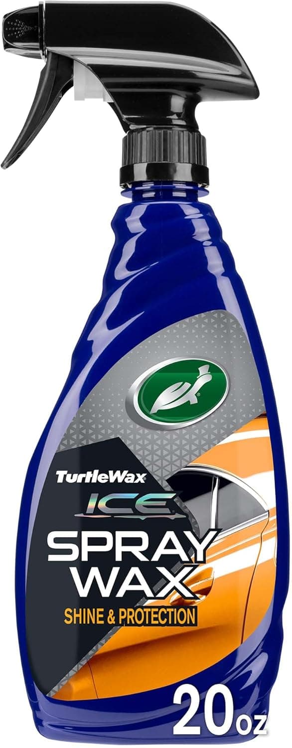 Turtle Wax T-477R ICE Spray Wax, Ultimate High Shine Wax Finish, For Use on Car Paint, Trim and Plastics, Safe for Motorcycles, RV's, Trucks and More, 20 oz. (Pack of 1)