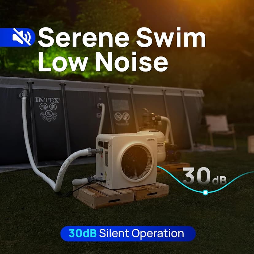 AQUASTRONG Swimming Pool Heat Pump,Electric Pool Heater for Above Ground and Inground Pool,Heating and Cooling Pool Heater Pools Up to, 5000 Gallons