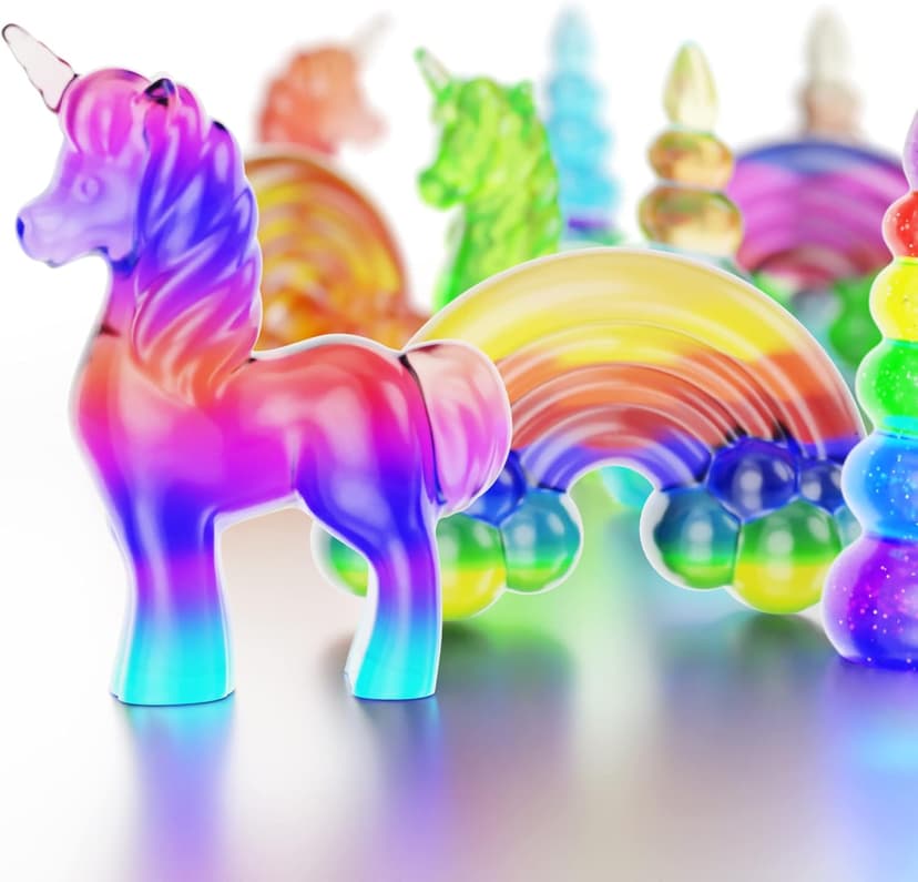 Dan&Darci Unicorn Soap Making Kit - Girls Crafts DIY Project Age 6+ Year Old Kids - Unicorn Girl Gifts - Science STEM Activity Teenage Gift - Make Your Own Soap Kits - Craft Toys Ages 6 7 8 9 10 11 12