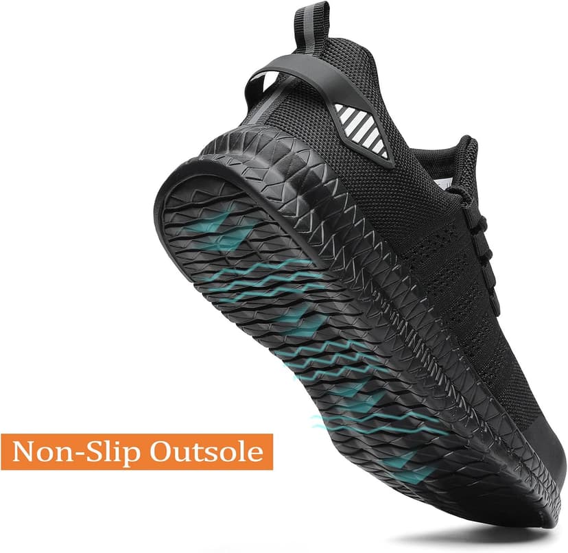 Steel Toe Shoes for Men and Women Comfortable Lightweight Work Safety Shoes Puncture Proof Slip Resistant Indestructible Sneakers Construction Work Utility