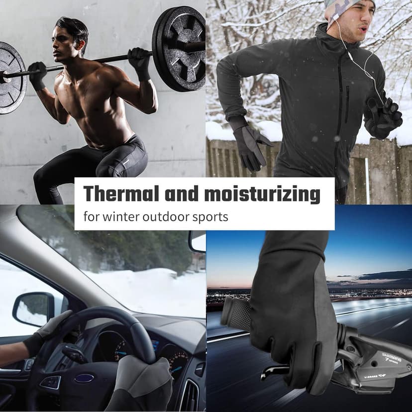 FanVince Winter Gloves Touch Screen Water Resistant Windproof Thermal for Running Cycling Driving Hiking for Men Women