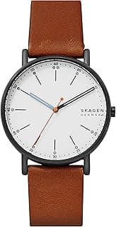 Skagen Signatur Minimalist Men's Watch with Stainless Steel Bracelet, Mesh or Leather Band