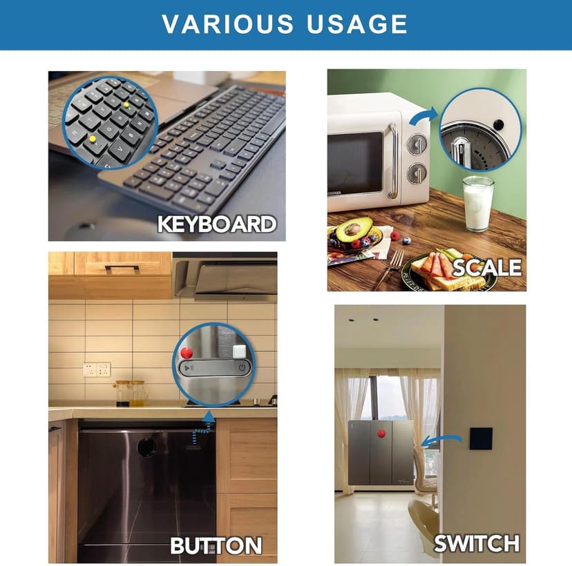 Bump Dots for Visually Impaired 165 Pcs Combo Pack(Red,Yellow,Black,White) - Low Vision Aids Braille Stickers Raised Tactile Dots for Elderly, Blind