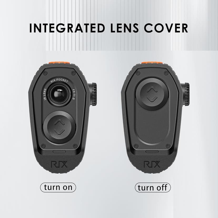 RIX Pocket K2 Portable Thermal Monocular for Hunting, 256x192 (50Hz), Wi-Fi, Handheld Night Vision Monocular