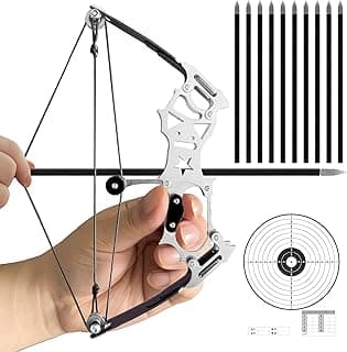 Archery Bow Set Left and Right Hand Compound Bow Hunting Bow Metal Material Catapult RH/LH for Practice Archery