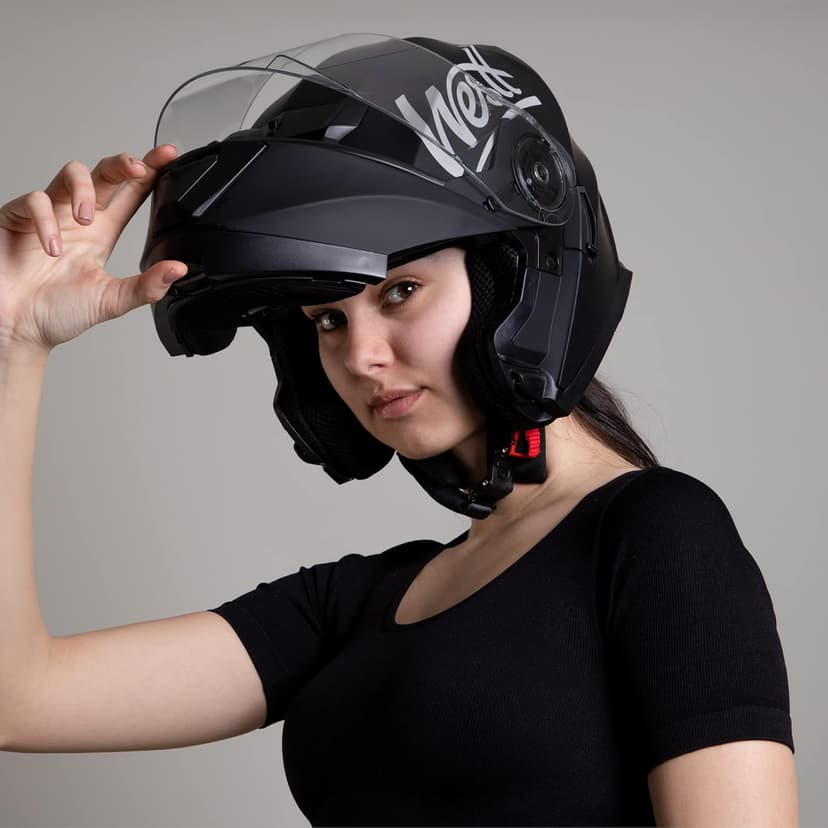 Westt Modular Motorcycle Helmet - DOT Approved - Full Face Flip Up, Internal Sun Visor for Men Women (Street Bike, ATV, Snowmobile)