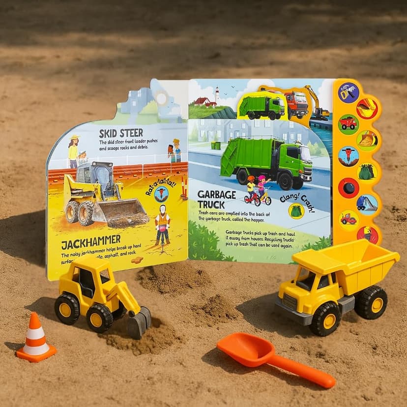 Dig It! Dump It! Build It! 10-Button Sound Book for Little Construction Lovers, Ages 2-7 1646385977