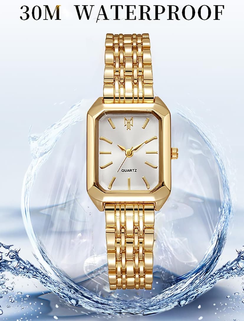 BESTKANG Watches for Women Wrist Watches Steel Strap Womens Watch Casual Fashion Simple Square Quartz Wristwatch