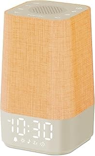 Wkzay White Noise Sound Machine: 30 Soothing Sounds, Sunrise Alarm Clock for Gentle Wake Up, Adjustable Volume & Night Light, Timer - Easy to Sleep, Relax, Focus