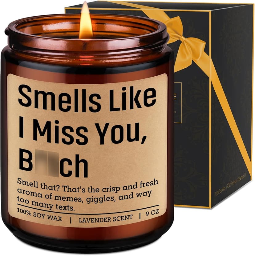 Long Distance Friendship, Moving Away, Going Away, Christmas, Birthday Gifts for Bestie, Friends, Sister, Her, Him, Couple LEADO Candle, Long Distance Gifts, I Miss You Gifts for Women, Best Friend B0FNVH7CTP
