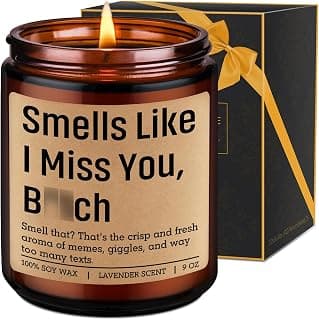 Long Distance Friendship, Moving Away, Going Away, Christmas, Birthday Gifts for Bestie, Friends, Sister, Her, Him, Couple LEADO Candle, Long Distance Gifts, I Miss You Gifts for Women, Best Friend B0FNVH7CTP