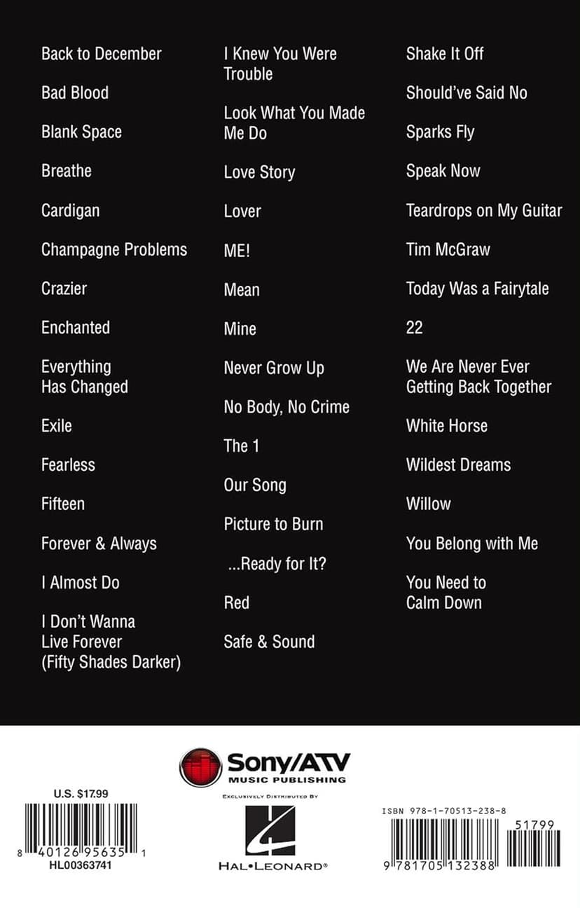 Taylor Swift Guitar Chord Songbook | 3rd Edition with 44 Songs, Lyrics and Chord Diagrams | Play Love Story, Shake It Off and You Belong with Me | Sheet Music for Guitarists