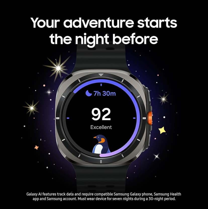 Samsung Galaxy Watch Ultra (2025) 47mm LTE Smartwatch, Titanium Casing, Advanced Sleep Coaching, Running Coach, Energy Score, Heart Rate Tracking, GPS, Titanium Silver [US Version, 2 Yr Warranty]