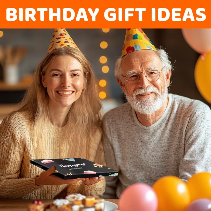 HAPPYPOP Birthday Gifts for Men - Socks for 60 Year Old Dad Grandfather with Greeting Card