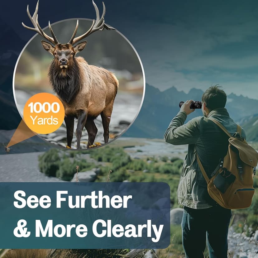 20x52 Binoculars for Adults High Powered - HD Large View Binoculars with Low Light Vision - Professional Binocular for Bird Watching Hunting Travel Cruise Outdoor Sports - Gifts for Women