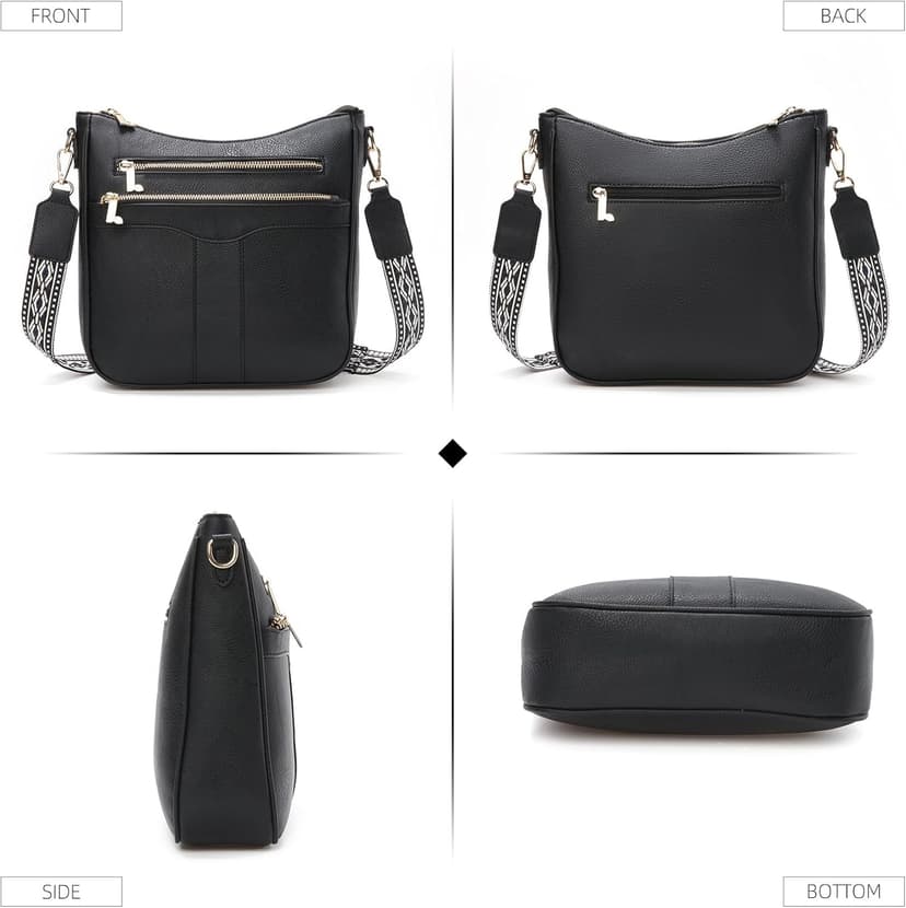 Valleycomfy Crossbody Bags for Women, Lightweight Crossbody Purses Soft Leather Shoulder Handbags