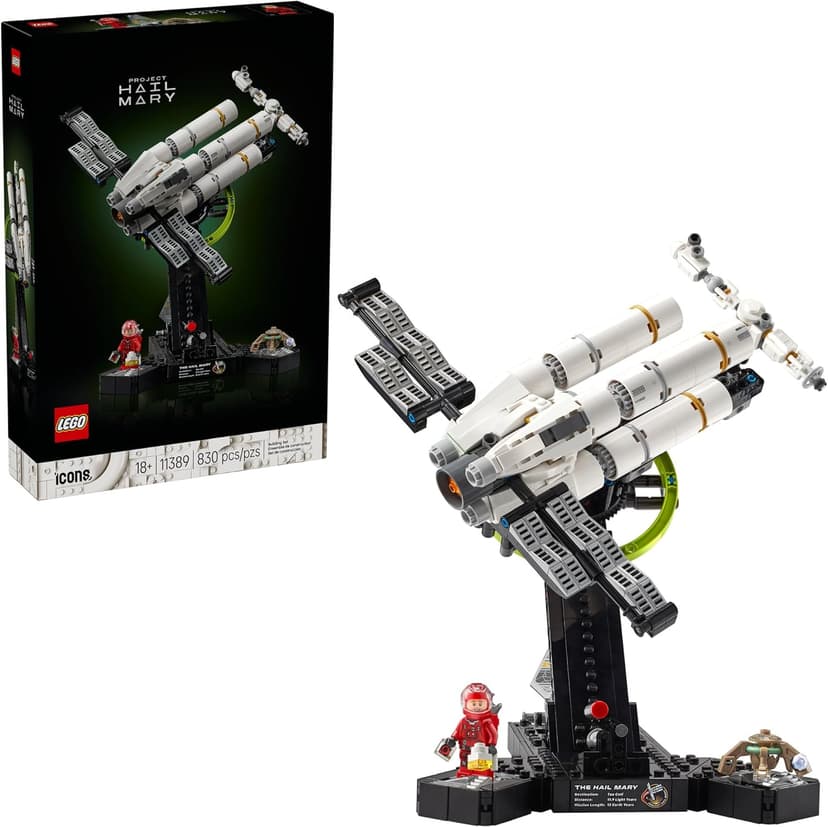 Building Sets for Adults, Ages 18+, Collectible Model for Display, Bedroom & Home Office Decor, 830 Pieces, Gift for Adults LEGO Icons Project Hail Mary 11389 B0FMYY67LH