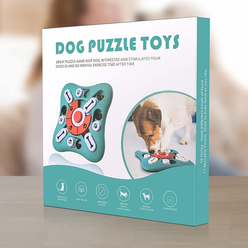 PETSTA Dog Puzzle Toys, Treat Dispensing Dog Enrichment Toys for IQ Training and Brain Stimulation, Interactive Mentally Stimulating Toys as Gifts for Puppies, Cats, Dogs B09XXPCB4T