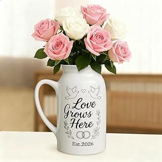 Wedding Gifts for Couples 2026: Love Grows Here & Rings Design - Home Decor Accents for Newlyweds