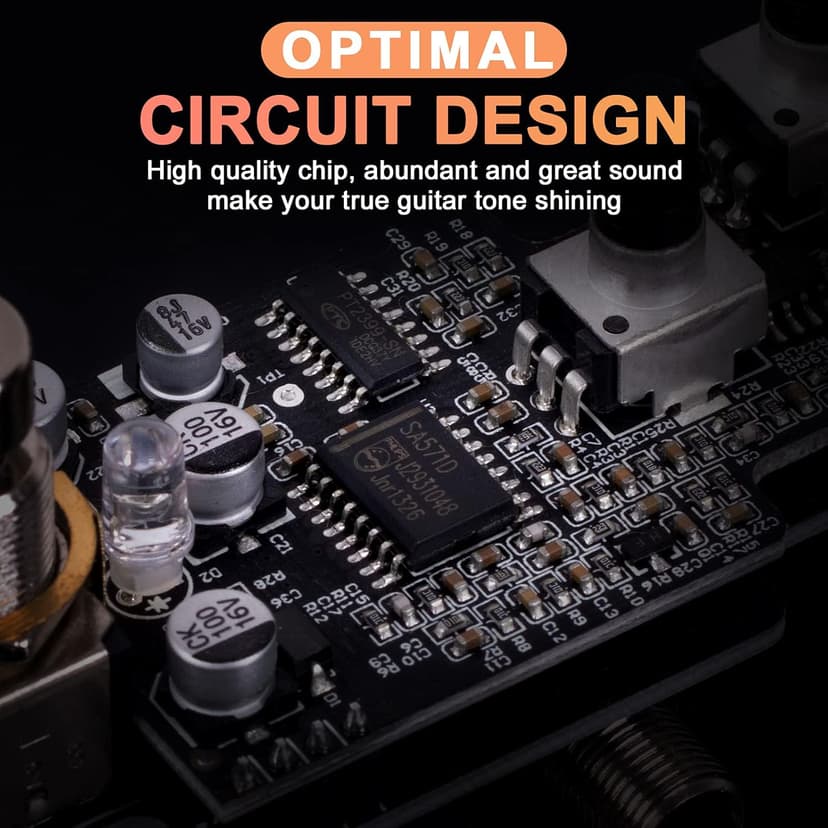 High Gain Distortion Guitar Pedal, AKLOT Electric Effects Pedals Mini Single Type DC 9V True Bypass